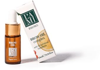 Lami Brow Oil - Augenbrauenöl Revitalisiert und Hydratisiert Augenbrauen sowie Haut Intensiv, Verleiht Strahlenden Glanz und Fördert das Wachstum und die Regeneration der Augenbrauen