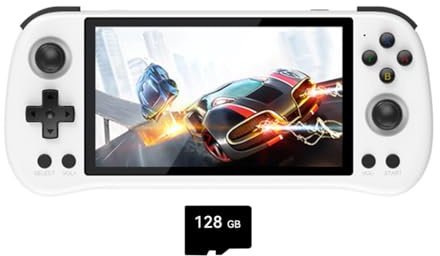 ExploTex X55 - Consola de juegos portátil retro de 5,5 pulgadas con pantalla grande de 16 G