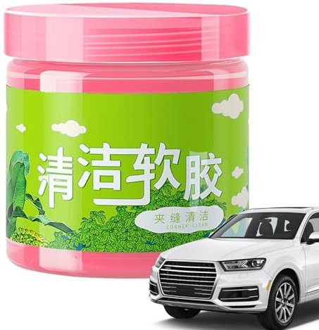 Masilla de limpieza para interior de coche, masilla de gel de limpieza de coche de fuerte viscosidad, reutilizable, limpiador de ventilación de coche, gel compuesto de limpieza para coches, teclado,