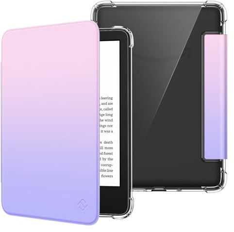 Fintie Hülle für 6 Kindle (11. Generation) – 2024/2022 | Clear Weich TPU Case, Leichte Cover, Auto Sleep/Wake für 6 Zoll Kindle Basic, Fantasy Ombre