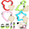 LISOPO 10pcs Ausstechformen Kinder Brot und Gemüse Brot Ausstecher für Kinder Ausstechformen cookie cutter Sandwich Ausstecher Kit, Bento Zubehör für Sushi, Obst, Kuchen, Kekse