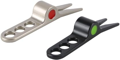 Alnicov Forchette per Palline da Golf in 2 Pezzi, Strumento di Riparazione del Manto erboso Pivot, Essenziale per la Manutenzione del Campo, Strumenti Cameron Divot compatibili con Scotty Golf