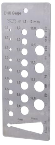 GMBYLBY Mehrzweck-Schrauben und Drahtdurchmesser, 1,5–12 mm, metrisch, mit Aufhängelochmessung
