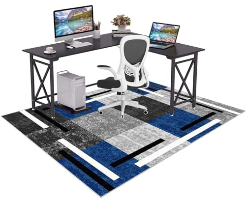 Antideslizante Alfombras para Silla de Gaming Oficina 70 x 100 cm Alfombra Escritorio Suelo Alfombras Sillas Ruedas Protectora para Suelos Duros Protectors Suelo Silla Ruedas Silla de Ordenador