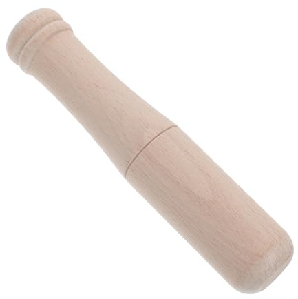 NIYANGLE Beech Woodworking Mallet, Small Wooden Hammer with Comfortable Handle, Round Head, Sturdy Strike for Wood Carving, Crafting and Raw Wood Work | Khaki Finish, Sturdy Striking Power, for Carpenters and Woodworkers, Small Craft Tool for Carving Tasks