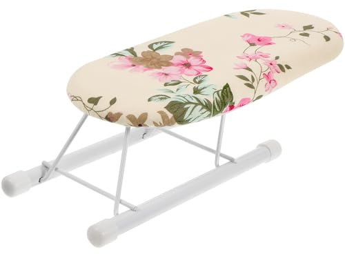 TOYANDONA Tavola da Stiro Design Compatto Pieghevole Portatile in Acciaio e Plastica Rivestimento e Stirare Maniche Colore Casuale per Viaggi in Valigia