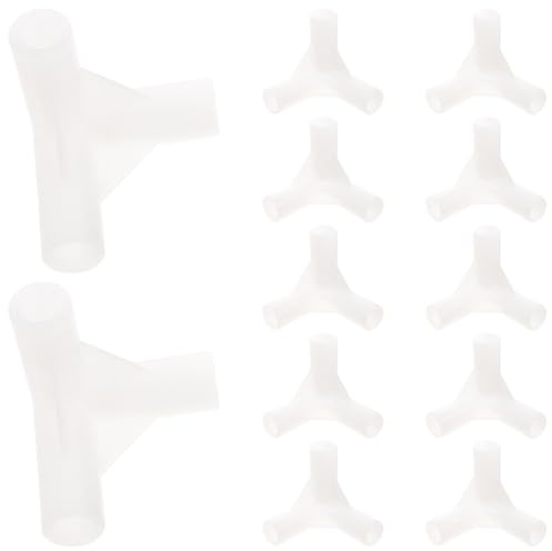 Mikikit 20 Stück Teiliges Kunststoff Zeltverbinder Canopy Fittings für Pavillonrahmen Robust Korrosionsbeständig Einfach zu Montieren Ersatzteile für Outdoor Zeltgestelle DIY Geeignet