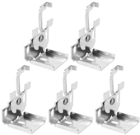 SUPVOX Ganchos Metálicos para Persianas Romanas 5 Piezas, Soportes de Fijación Antiviento para Cortinas Plisadas Madera, Herrajes Resistentes para Ventanas Cordón, Instalación Segura