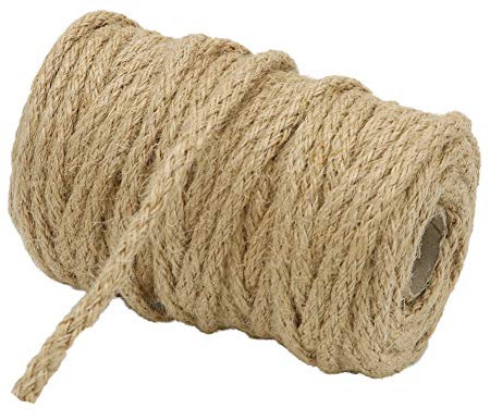 Vivifying Schnur, 20M 5 mm Geflochtene Kordel für Garten, Geschenke, DIY Handwerk (Braun)