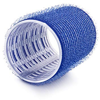 PONIK’S PROFESSIONAL Lockenwickler Mittelgroß – Haarrollen 40mm Set 6 Stück & Klettwickler Mittel – Haarwickler Für Wellen Ohne Hitze, Heatless Curls Und Mittellanges Haar, Blau