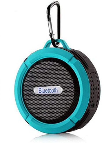 Enceinte Bluetooth Sport pour IPHONE 11 Pro Max Smartphone Ventouse Haut-Parleur Micro Waterproof (Bleu)