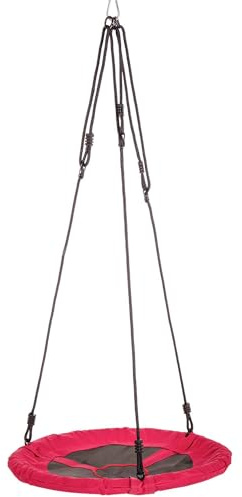 Jack and June 30 Diameter Red Round Swing Supports up to 300 lbs Swing
