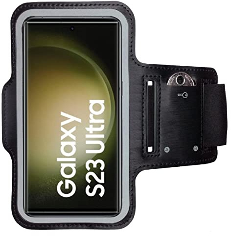 CoverKingz Sportarmband für Samsung Galaxy S23 Ultra - Handy Armband Schwarz
