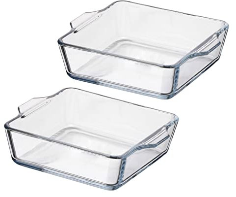 Mini Auflaufform 15cm x 13cm - 2er Set - Portionsschalen zum Servieren - Auflaufschale - auch für den Airfryer geeignet