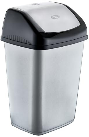 Best House 10 Litres Swing Bin For Home Garden Kitchen Office and Bathroom Rubbish Recycle Plastic Waste Bin, Trash Can Dustbin with Swing Lid (Pack of 1)
