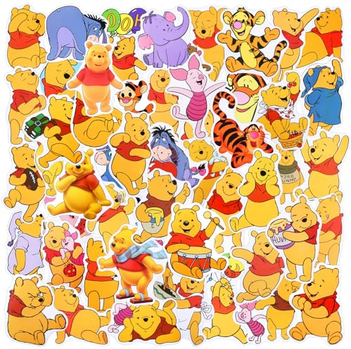 Yumcute 50PCS Cute Stickers, Kawaii Vinyl Waterproof for Skateboard Guitar Laptops Scrapbook Phones Bike Suitcase, Cartoon Character Stickers