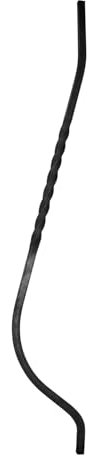 shivler Zaunelemente Gartentor Metallzaun Zäune Zaundekoration Zaunpfosten Balkonverkleidung Set Verschiedene Muster (790x135mm - 04.045/5 Stück)
