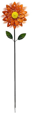 Moulin à Vent pour Cour, éoliennes pour l'extérieur,Moulin à Vent à Fleurs Bleues | Moulins à Vent décoratifs en métal, moulins à Vent extérieurs pour Jardin, décoration de Cour