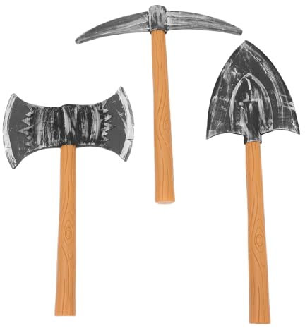 ibasenice 3stücke Zwergenspitzhacke Aus Schaumstoff Spielzeug Für Cosplay Und Halloween Künstliche Requisiten Leicht Und Tragbar Für Partys Und Bühnenauftritte