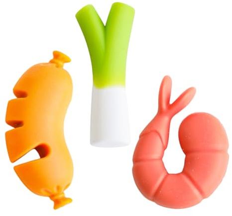 Alipis 3pcs Silicone Pot Lid Holder Elevation Clips Creative Kitchen Tools for Spill Prevention Boil-over Protection and Easy Lid Lifting during Cooking