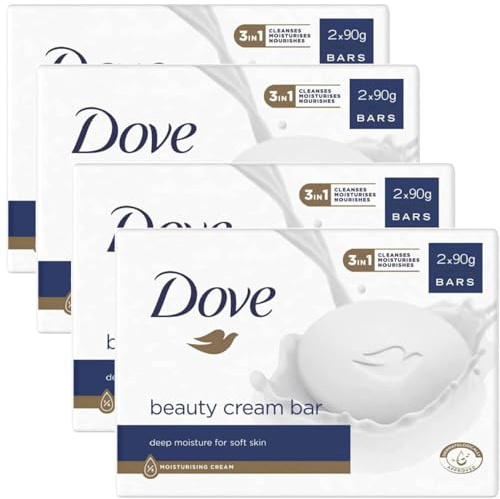 Dove Beauty Cream Bar Seife, fest, verschiedene Düfte, 2 x 90 g (4 Einheiten, Original)