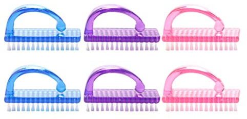 VICASKY 6pcs Nail Dust Cleaner Brush Nail Brush for Cleaning Art Dust Remover Drill Manicure Tools for Home and Salon