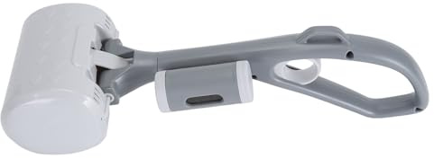 QANYEGN Paletta per Escrementi, Paletta per Escrementi di Cani Pieghevole, Pala Portatile per Escrementi di Cani con Manico Lungo per Cortile Esterno, Erba, Sporco, Ghiaia (Grey)