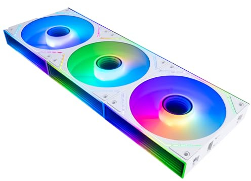 TR TL-M12QRW-S X3 Gehäuselüfter Kabellose Verbindung, Bauklotz-CPU-Kühler mit ARGB-Spiegellichteffekt,Leise Kühlung mit 1500U/min Geschwindigkeit,CPU-Kühlerlüfter (120mm, Umgekehrte Version)