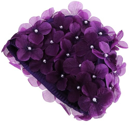 DOITOOL Cuffia da Bagno Donna Vacanze Estive Petali Finti in Nylon, Riutilizzabile e Antiscivolo, per Nuoto e Mare