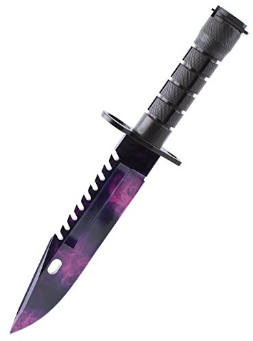 ariknives - Bajonett Knife Counter Skin Knife CS GO Strike Messe Jagdmesser taktisches Überlebens Camping Werkzeug Bayonet (Doppler Phase 2)