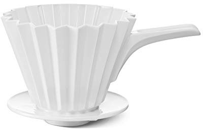 KPM Berlin LAB Kaffeefilter, Porzellan, Dripper, Handfilter, Kaffee Filter, handmade in Berlin, weiß im Geschenkkarton (Größe 4)
