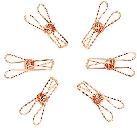 25 Pièces Métal Pinces à Linge Épingles à Linge Pinces à Dessin Pince Photos Clips Or Rose