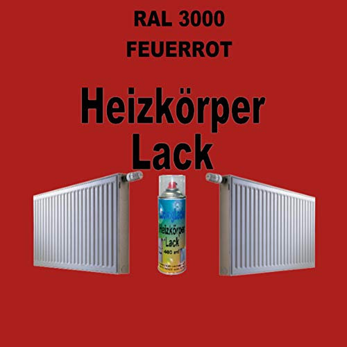 LudwigLacke Heizkörperlack Spray RAL 3000 Feuerrot 400 ml