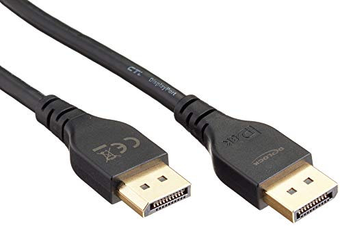 Delock DisplayPort Kabel 8K 60 Hz 1 m DP 8K Zertifiziert ohne Einrastfunktion