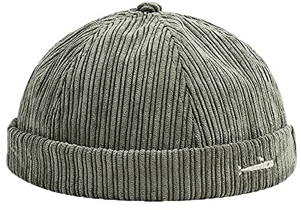 YAMEE Docker-Cap Herren Docker Mütze Damen Seemannsmütze Hafenmütze Herrenmütze Bikercap Hat Wandermütze Dockercap Kopfbedeckung Seemannskappe （Kopfumfang Größenverstellbar）
