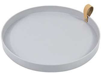 Verve Jelly ABS matt Tablett, 26 x 26 x 3,3 cm, Obstgericht Multifunktionales Ablage Tablett, rutschfeste Oberfläche, Niedrig Rand, Kellnertablett für Café, Bar, Restaurant