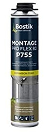 BOSTIK P755 Montage Pro All Season B2-750ml | Einkomponentiger Polyurethan-Pistolenschaum - Für Anschluss - und Dehnungsfugen - Dauerhaft elastisch