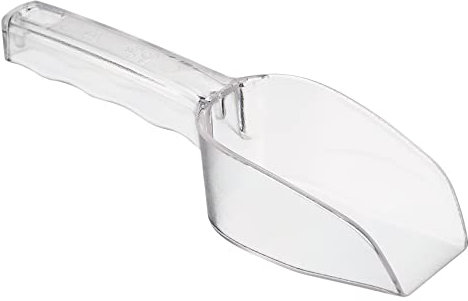 PATIKIL Glace Cuillère, PC Plastique 8.27x1.97 Petit Glace Tissuant Farine Céréale Sucre Utilité Poignée Pelle pour Maison Cuisine, Transparent
