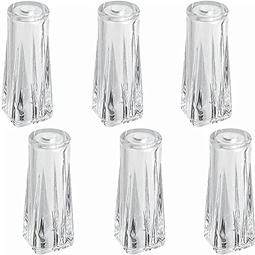 Casiler Curtain Pull Cord Pendants 6pcs Clear Plastic Tassel for Blinds Pull Cords Roman Shades Curtain Accessories