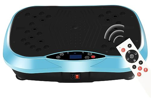 YOKELE Máquina de ejercicio con placa de vibración, plataforma de vibración para todo el cuerpo, equipo de entrenamiento en casa para recuperación, bienestar y pérdida de peso, bandas de resistencia y