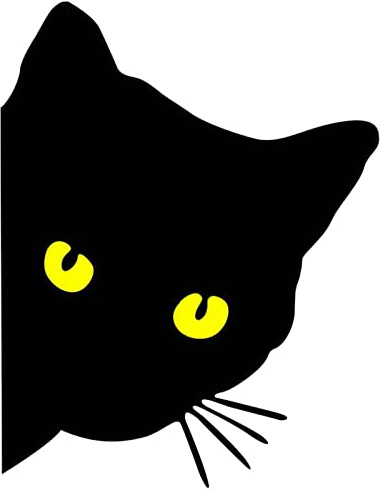TAYSTE Spähender Kofferraum-Aufkleber - Selbstklebende Schwarze Katze Autoaufkleber,Verfügbar für Kühlschränke, Wände, Autos, Wohnwagen, Laptops und Gepäck