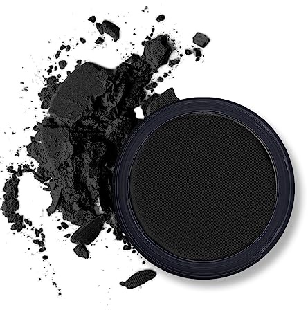 Erinde Single Black Lidschatten Palette, Nudetöne Matte Schwarz Eyeshadow Palette, Wasserfest Pressed Powder Lidschattenpalette, High Pigmented & Long Lasting Basic Shade Eye Makeup