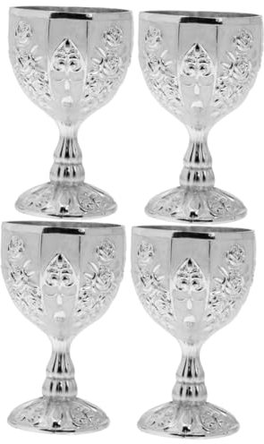 BESTonZON 4pièces Goblets Élégants Pour Vin Flûtes à Whisky Décoration Vintage Pour Événements Et Offrir