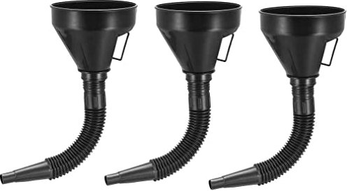 XYWHPGV Entonnoir filtrant 5 pouces entonnoir Feul en plastique avec tube noir pour essence moteur huile eau carburant essence et autres liquides 3 pièces(4e0a9 7ad3f 4230f a6b6f e484a ab521