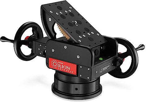 PROAIM Orion Camera Geared Head for Filmmakers & Videomakers. Payload: 25kg /55lb. Panning: 360° & Tilt: 35 °(P-OGR-H)
