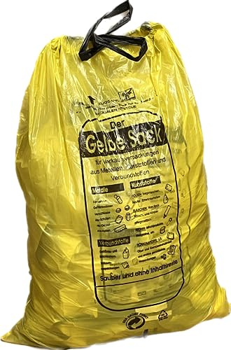 65 Stück Gelbe Müllsäcke Recycling 90L (65)