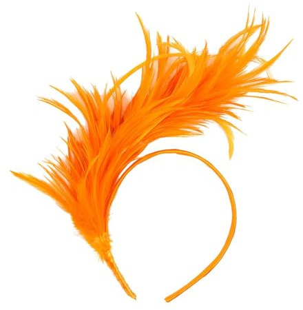 Cerchietto per Carnevale e Carnevale, da donna, con piume, stile anni 20, stile retrò, fascinator