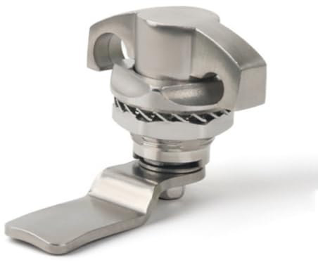 Serratura a camma con maniglia, serrature cilindriche di scatola di distribuzione, serratura per porta dell'armadio in acciaio inossidabile, serrature per armadietti del telaio 1 pezzo (714-3)