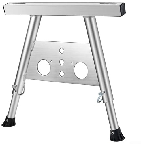 Besttoolifes Stabilizzatore regolabile per lavori sul tetto, supporto per scala in acciaio resistente, 150 kg, con piedini antiscivolo e vassoio per attrezzi, kit gancio per scala da tetto