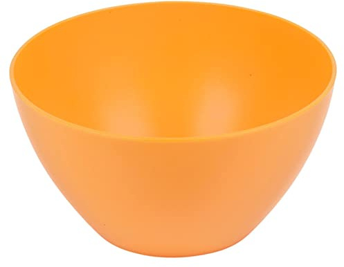 URBN-CHEF 6pc Unbreakable Reusable Coloured Plastic Deep Soup Cereal Bowls Party Tableware (Orange)